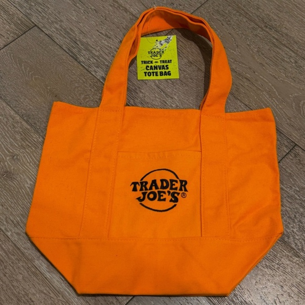 NWT Trader Joe's Limited Edition Halloween 2025 Mini Canvas Tote Bag